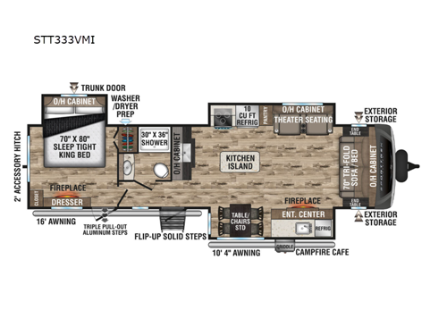 SportTrek Touring Edition STT333VMI Floorplan