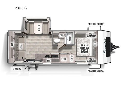 IBEX 23RLDS Floorplan Image