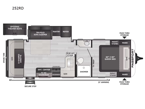 Passport SL 252RD Floorplan Image