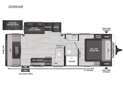 Passport SL 252RDWE Floorplan Image