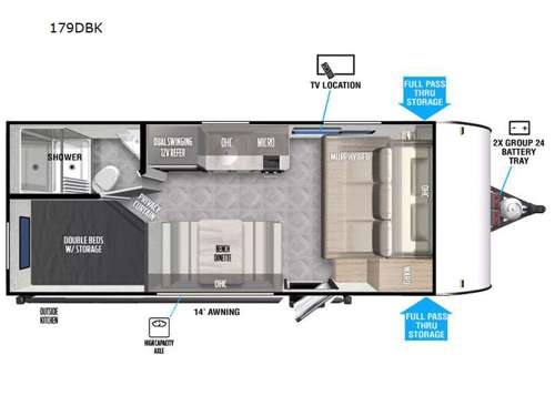 Salem FSX 179DBK Floorplan
