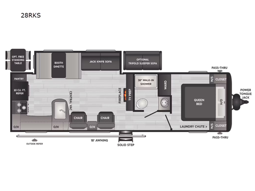 Hideout 28RKD Floorplan