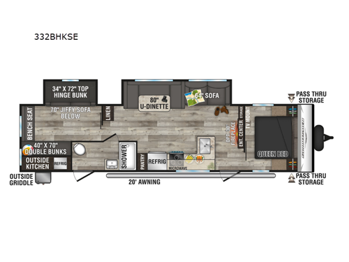 Sportsmen SE 332BHKSE Floorplan