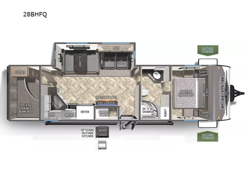 Puma 28BHFQ Floorplan