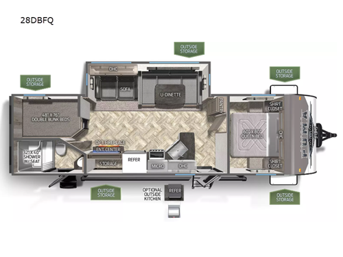 Puma 28DBFQ Floorplan