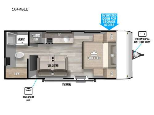 Salem FSX 164RBLE Floorplan Image