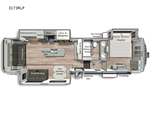 Astoria 3173RLP Floorplan Image