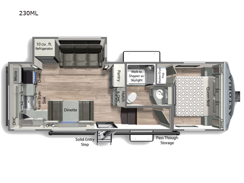 Astoria 230ML Floorplan Image