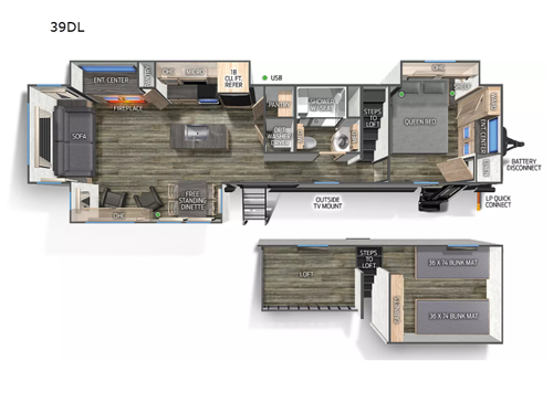 Timberwolf 39DL Floorplan