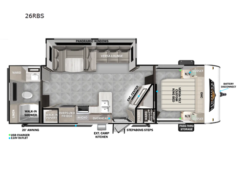 Wildwood 26RBS Floorplan