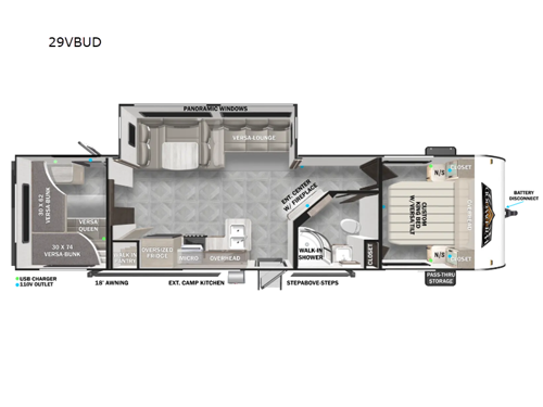 Wildwood 29VBUD Floorplan