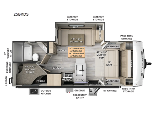 Flagstaff Micro Lite 25BRDS Floorplan