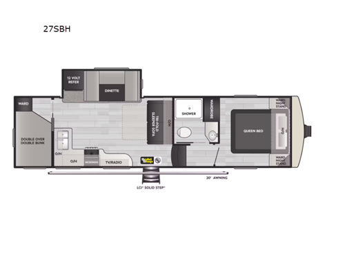 Arcadia Select 27SBH Floorplan