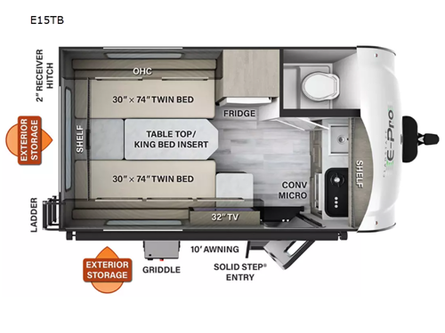 Flagstaff E-Pro E15TB Floorplan