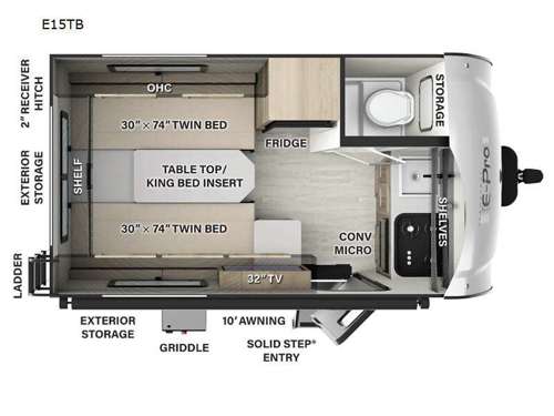 Flagstaff E-Pro E15TB Floorplan