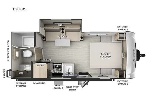 Flagstaff E-Pro E20FBS Floorplan