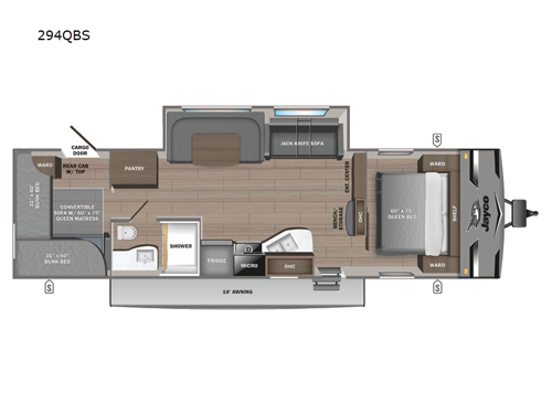 Jay Flight 294QBS Floorplan