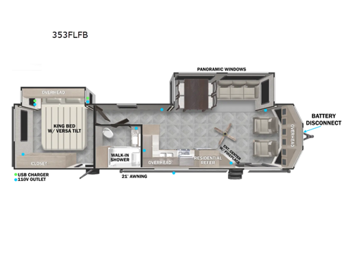 Salem Villa Series 353FLFB Floorplan Image