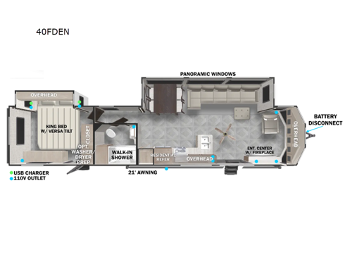 Salem Villa Series 40FDEN Floorplan Image