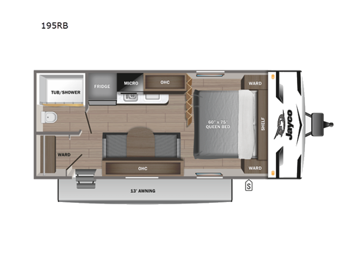 Jay Flight SLX 195RB Floorplan