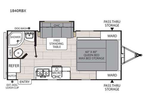 Northern Spirit XTR 1840RBX Floorplan Image