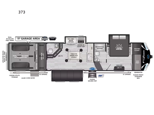 Fuzion 373 Floorplan Image