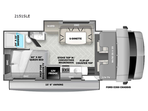 Forester LE 2151SLE Ford Floorplan