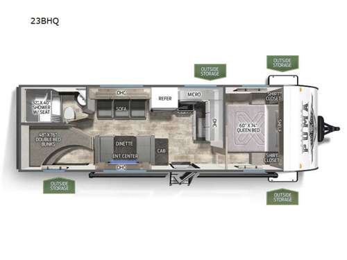 Puma 23BHQ Floorplan