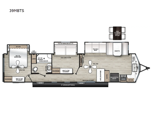 Aurora 39MBTS Floorplan