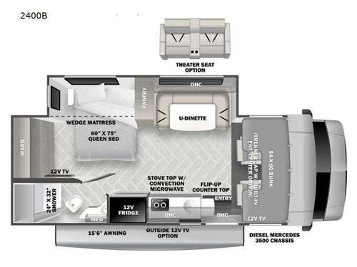 Sunseeker MBS 2400B Floorplan