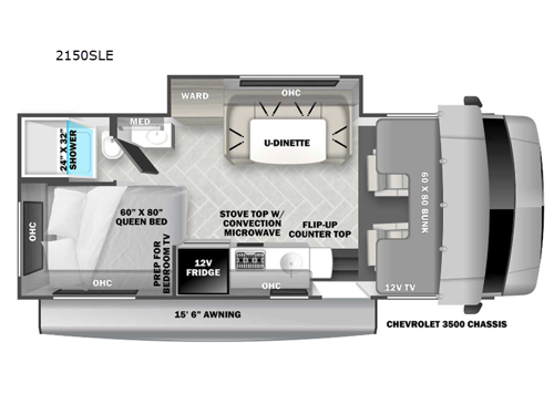 Sunseeker LE 2150SLE Chevy Floorplan