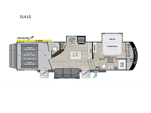 Valor All-Access 31A10 Floorplan Image