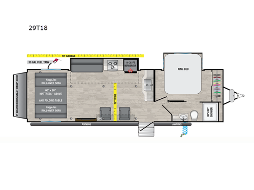 Valor All-Access 29T18 Floorplan Image