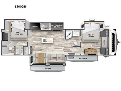 LaCrosse 3500DB Floorplan Image