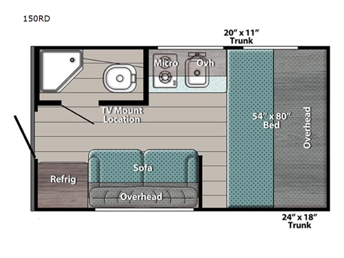 Trail Boss 150RD Floorplan
