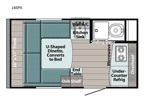 Trail Boss 160FK Floorplan