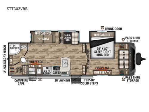 SportTrek Touring Edition STT302VRB Floorplan