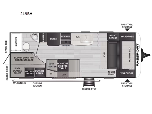 Passport SL 219BH Floorplan Image