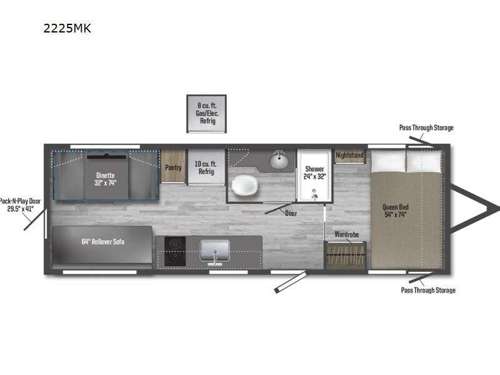 M-Series 2225MK Floorplan Image