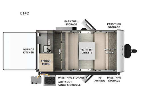 Flagstaff E-Pro E14D Floorplan