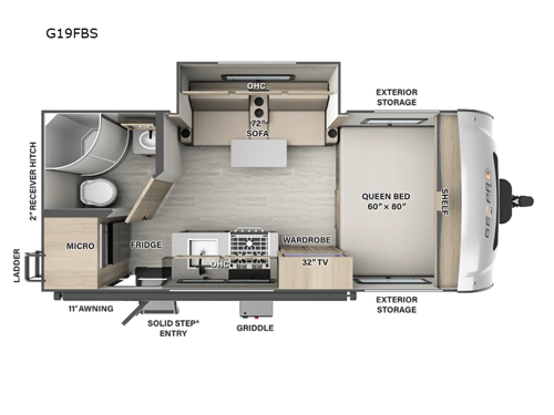 Rockwood GEO Pro G19FBS Floorplan