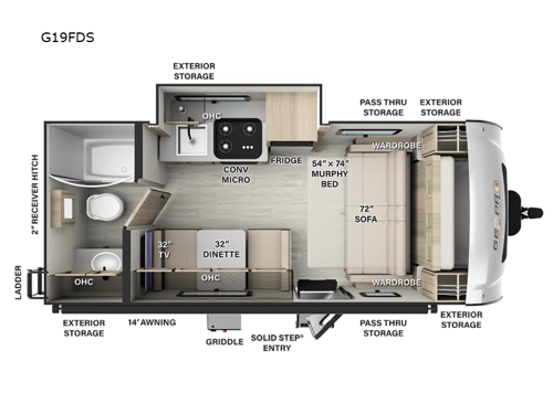 Rockwood GEO Pro G19FDS Floorplan