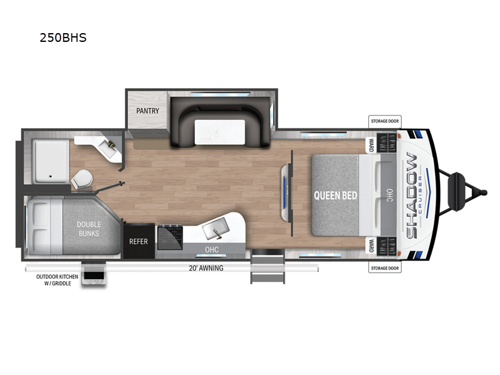 Shadow Cruiser 250BHS Floorplan