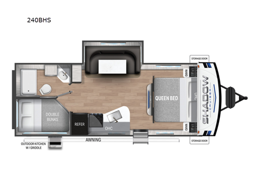 Shadow Cruiser 240BHS Floorplan
