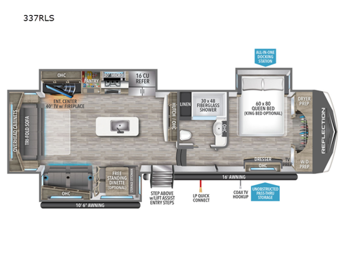 Reflection 337RLS Floorplan