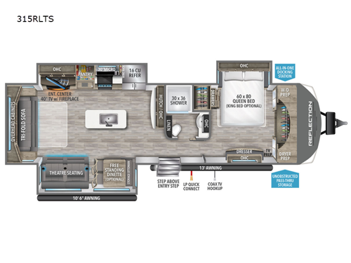 Reflection 315RLTS | Travel Trailer