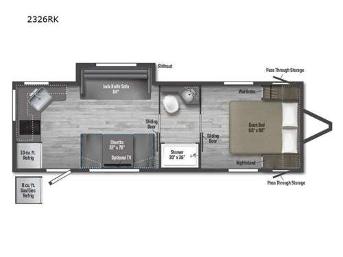 M-Series 2326RK Floorplan Image