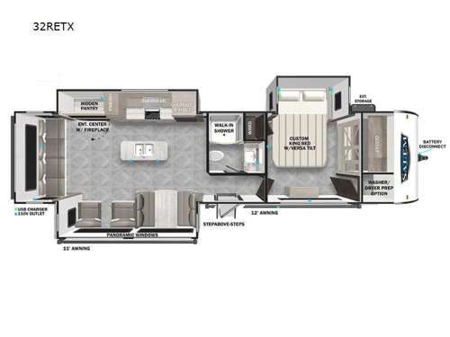 Salem 32RETX Floorplan