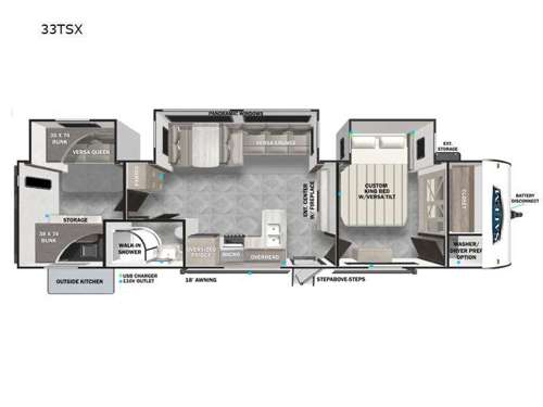 Salem 33TSX Floorplan