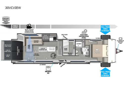 Salem FSX 30VCVIEW Floorplan